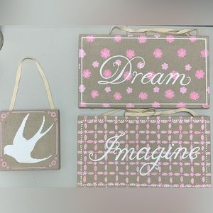 Pottery Barn Canvas Wall Art 3 Piece Set